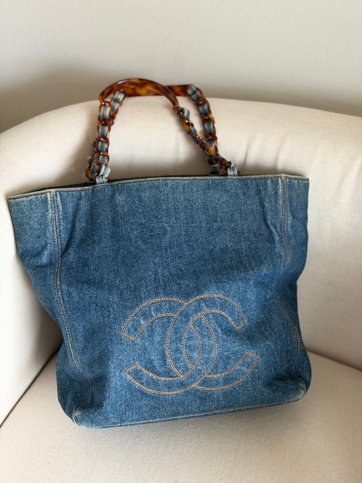 Chanel Cocomark Denim Tote