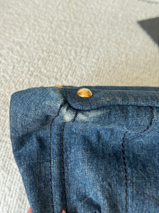 Prada Canapa Denim Tote