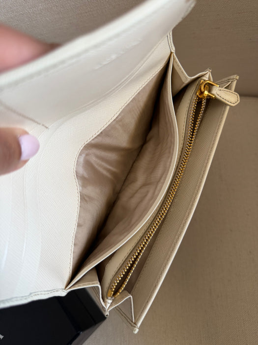 Prada Perforated Saffiano Long Wallet