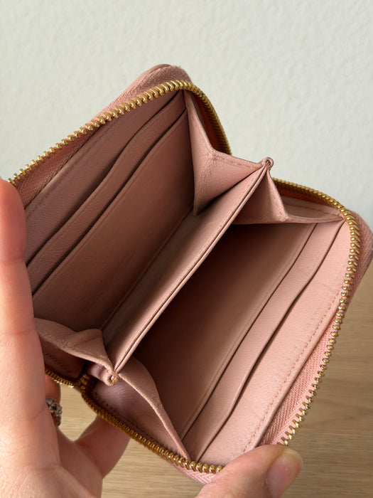 Miu Miu Matelasse Nappa Compact Wallet