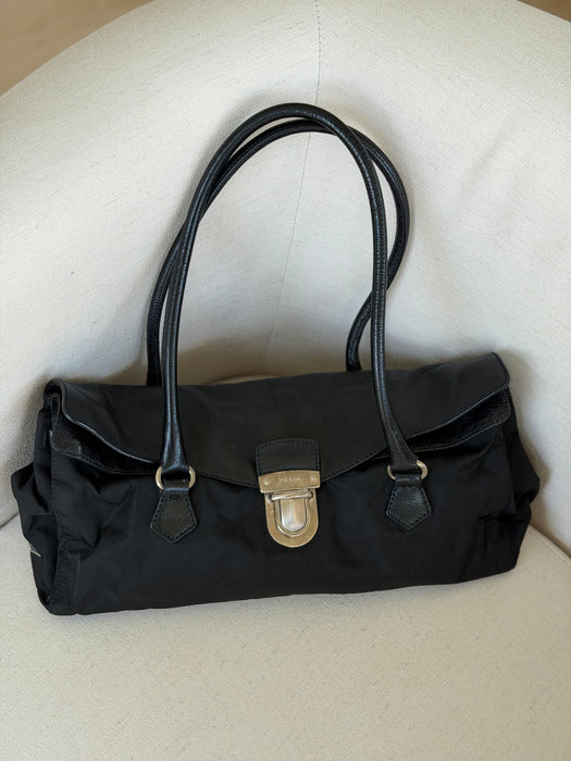 Prada Tessuto East West Satchel