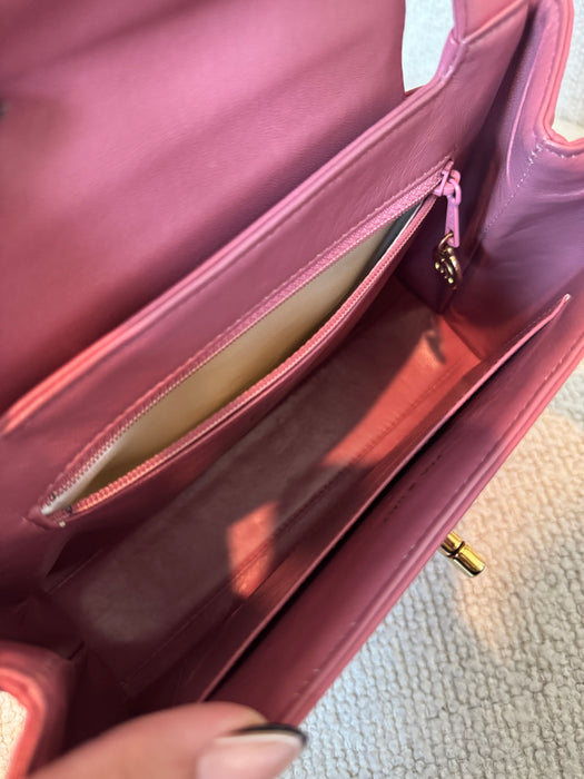 Chanel Turnlock Pink Kelly