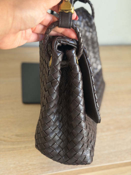 Bottega veneta intrecciato Brown Shoulder Bag