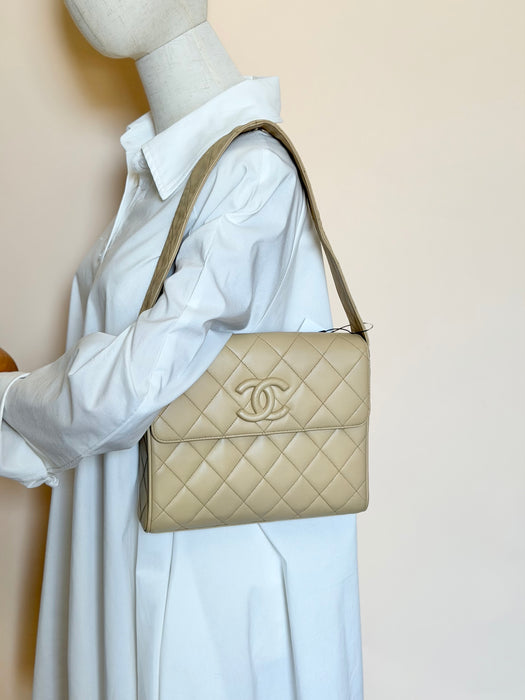 Chanel Quilted CC Envelope Shoulder