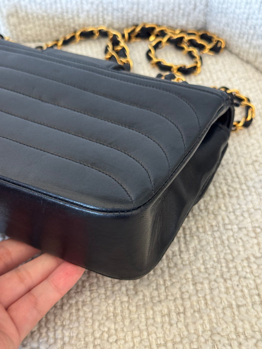 Chanel vertical mademoiselle double flap