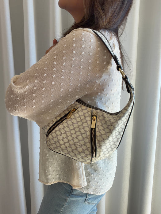 Celine Triomphe Macadam Double Zip Hobo