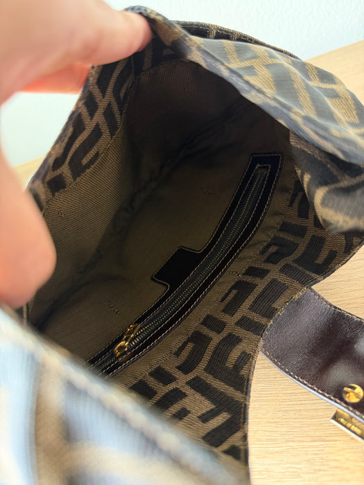 Fendi Crescent Zucca Hobo