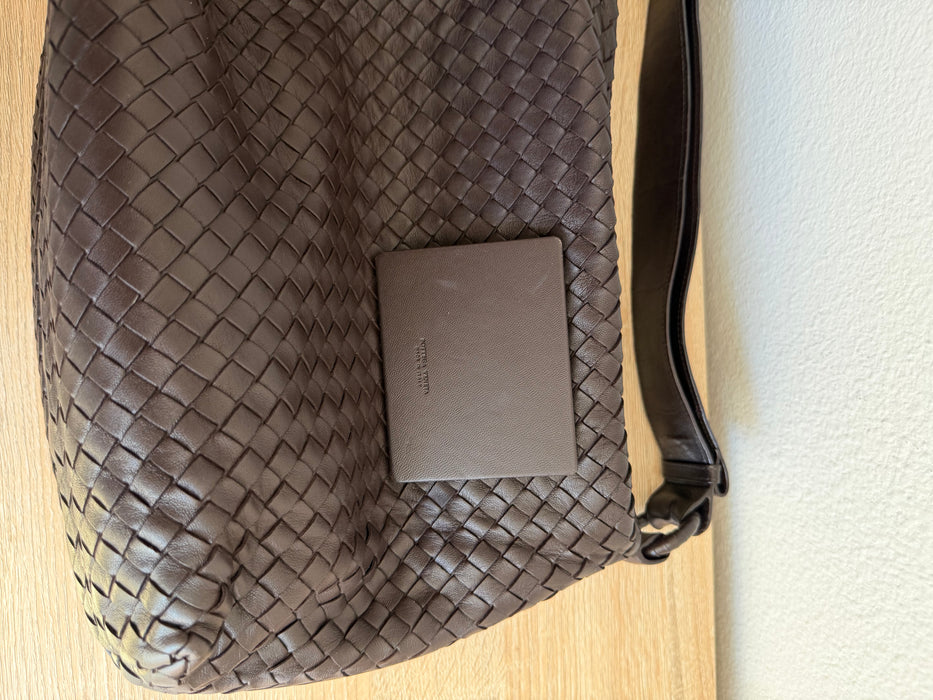 Bottega Veneta Intrecciato Hobo - Chocolate Brown