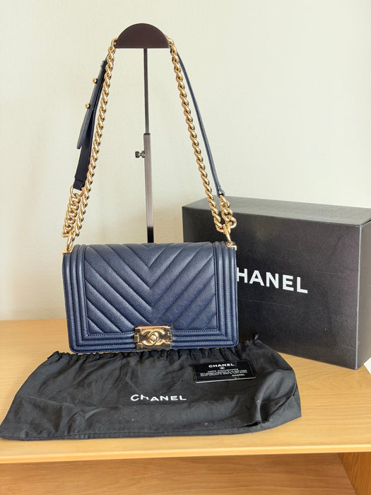 Chanel Caviar Boy Old Medium