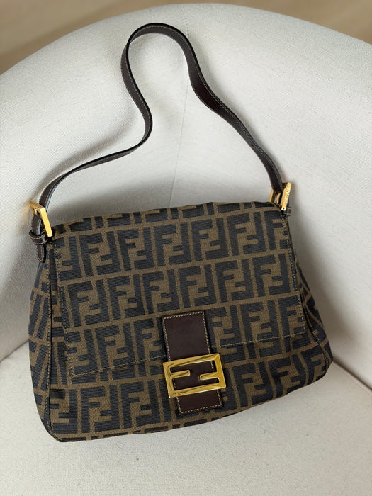 Fendi Zucca Mama Baguette GHW