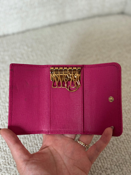 Fendi Key Holder Pink Zucca
