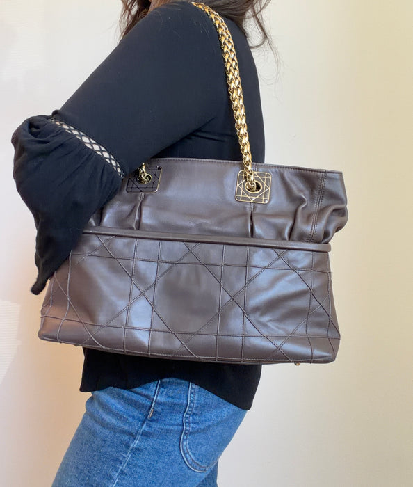 Dior Cannage Granville Chain Link Tote