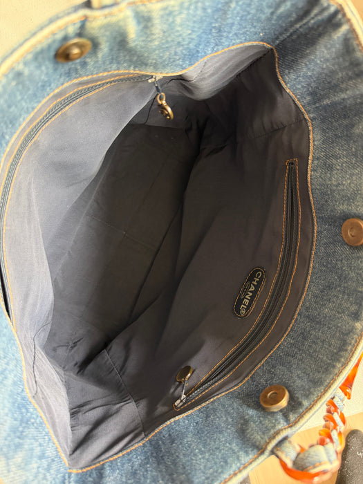 Chanel Cocomark Denim Tote