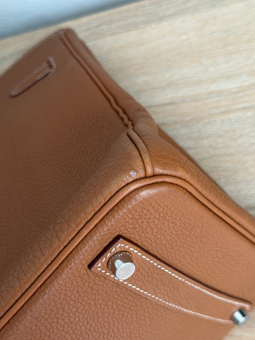 Birkin 35 in Togo gold with palladium hardware