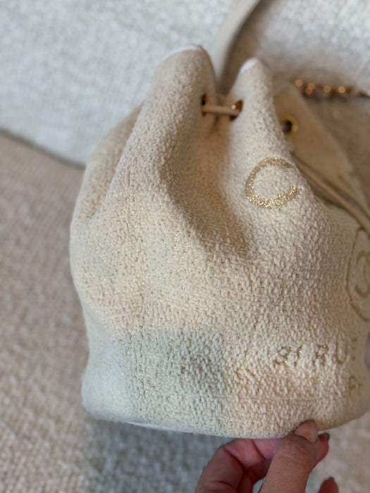 Chanel Deauville Tweed Bucket Bag