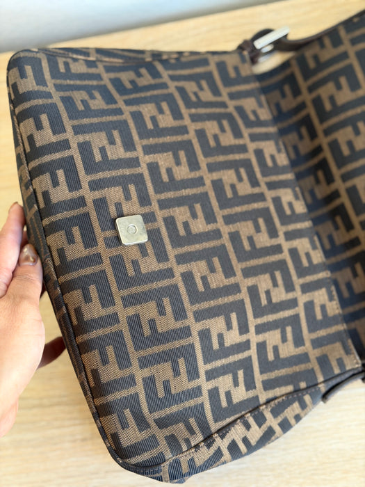 Fendi Zucca Baguette SHW