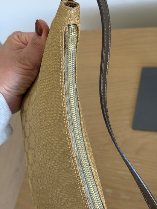 Gucci Gold Halfmoon Pochette