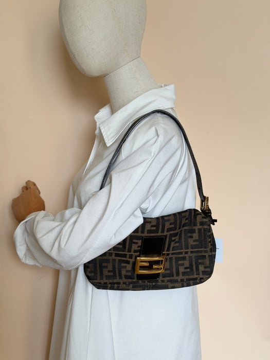 Fendi Zucca Baguette GHW