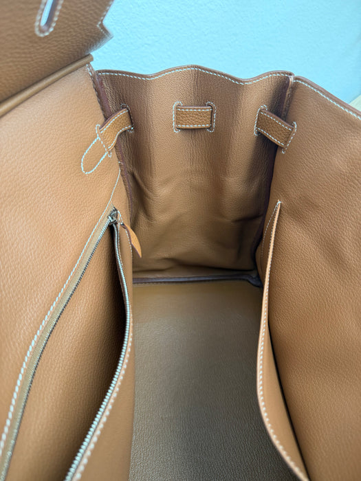 Birkin 35 in Togo gold with palladium hardware