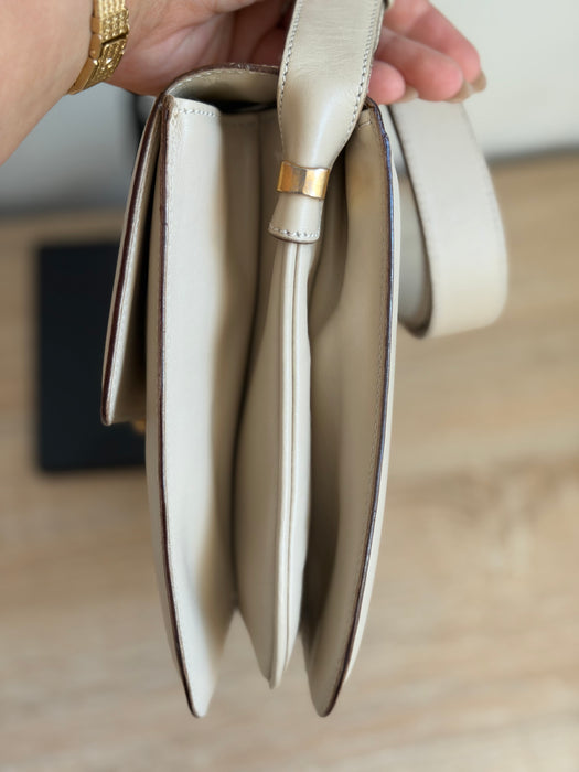 Celine Triomphe Ivory adjustable strap