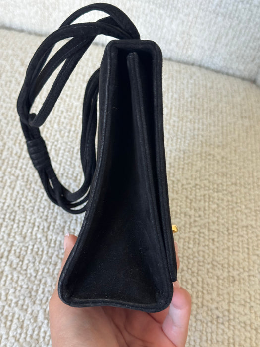 Chanel Suede CC Shoulder Bag