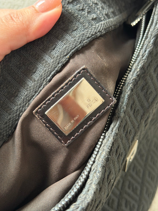 Fendi Zucchino Hobo Baguette