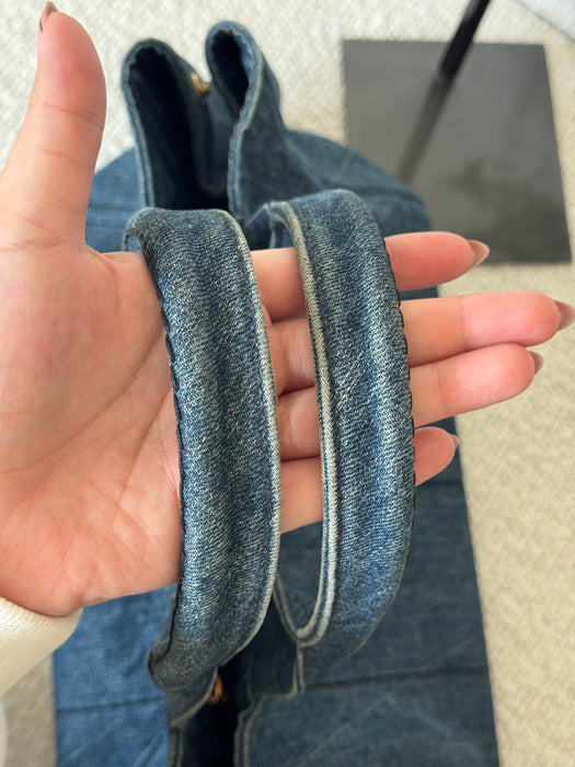 Prada Canapa Denim Tote