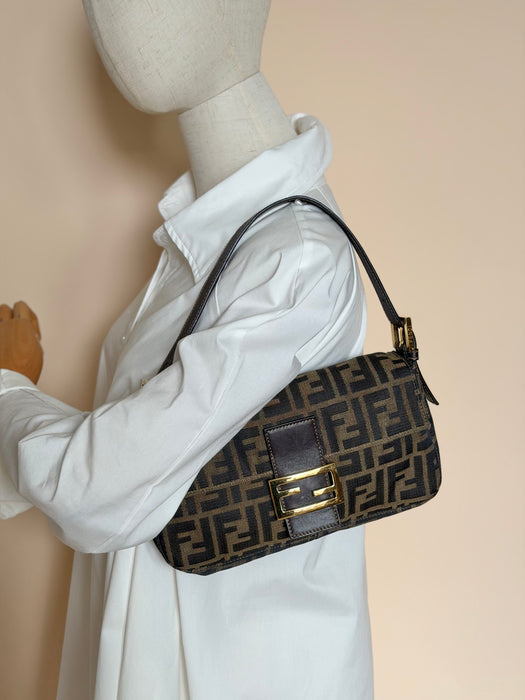 Fendi Zucca Baguette GHW