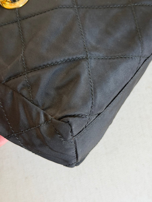 Prada Tessuto Blk/GHW Chain Bag