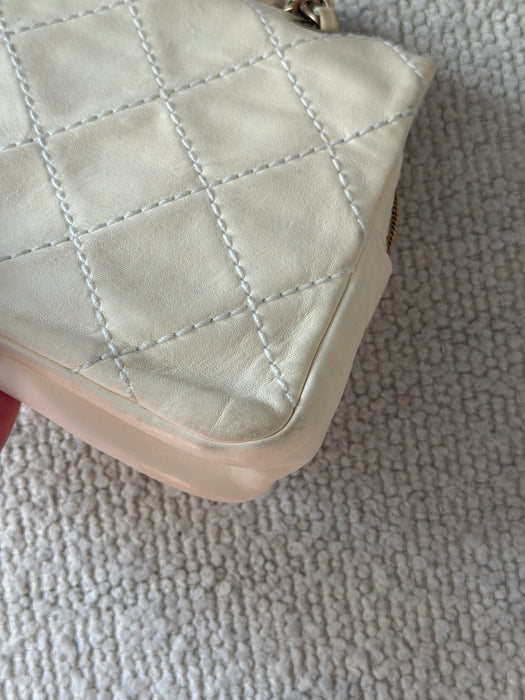 Chanel Wild Stitch Lambskin Flap with Rose Applique