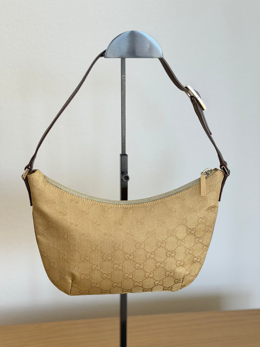 Gucci Gold Halfmoon Pochette