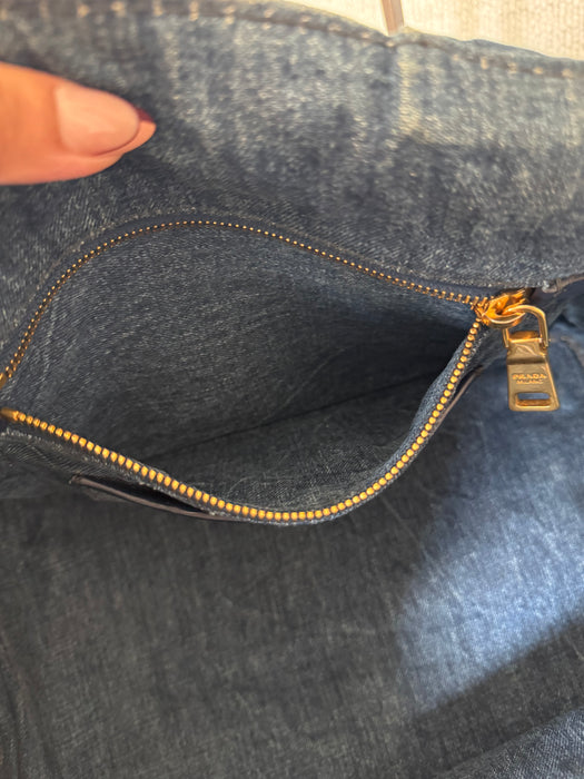 Prada Canapa Denim Tote