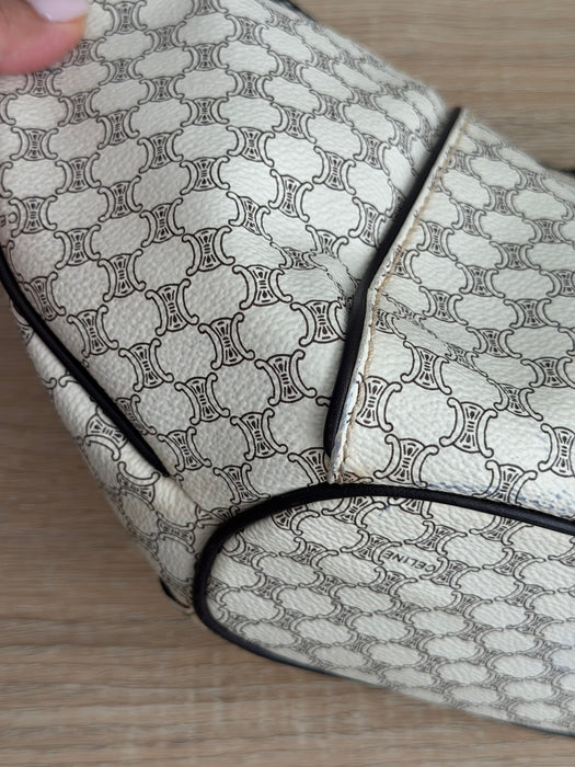 Celine Triomphe Macadam Double Zip Hobo