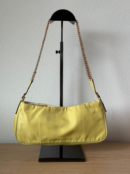 Prada Tessuto Nylon Yellow Shoulder