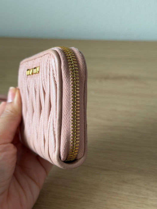 Miu Miu Matelasse Nappa Compact Wallet