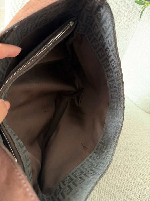 Fendi Zucchino Hobo Baguette