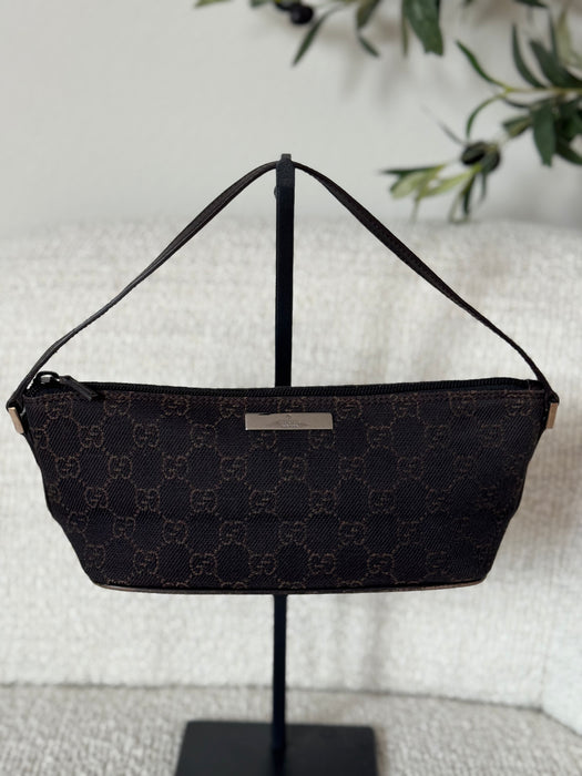 Gucci Chocolate Brown GG boat