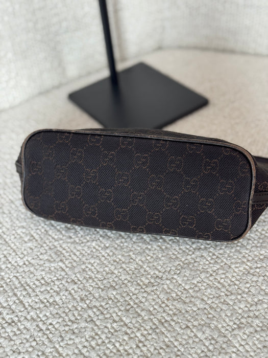 Gucci Chocolate Brown GG boat