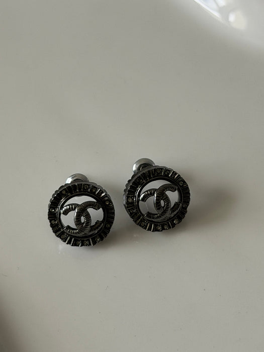 Chanel Ruthenium Earrings