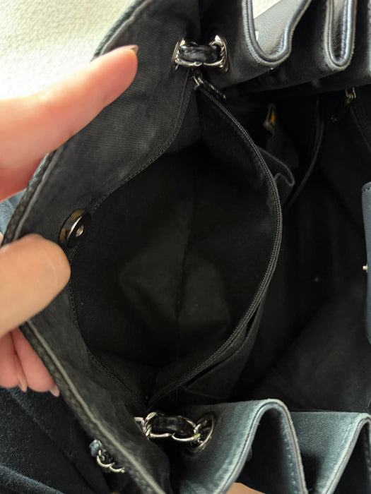 Chanel Chevron V Stitch CC Tote