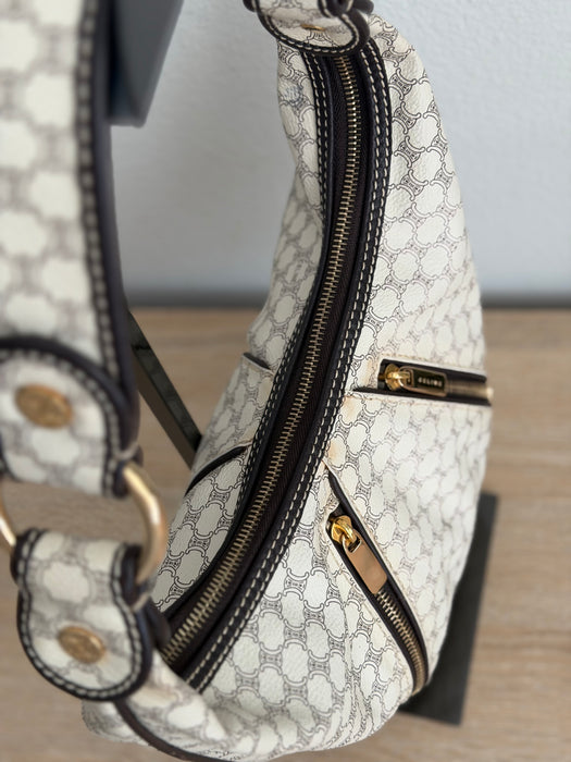 Celine Triomphe Macadam Double Zip Hobo