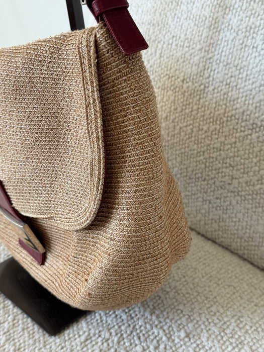 Fendi Mama Baguette Rare Raffia
