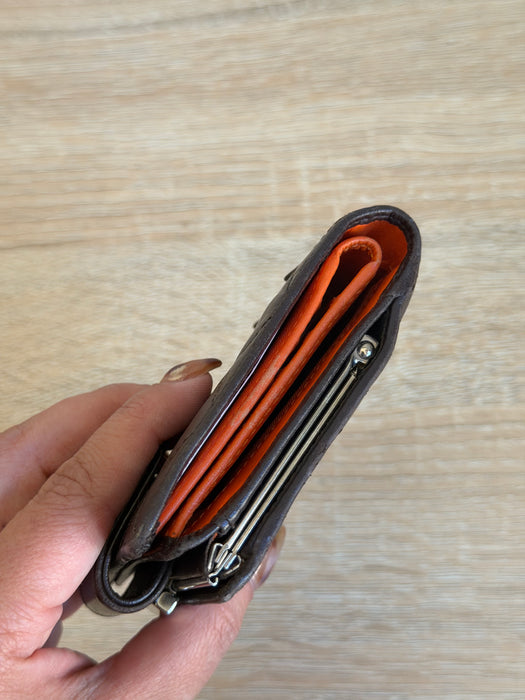 Chanel Cambon Chocolate Brown Compact Wallet
