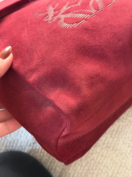 Loewe Suede Anagram Crossbody