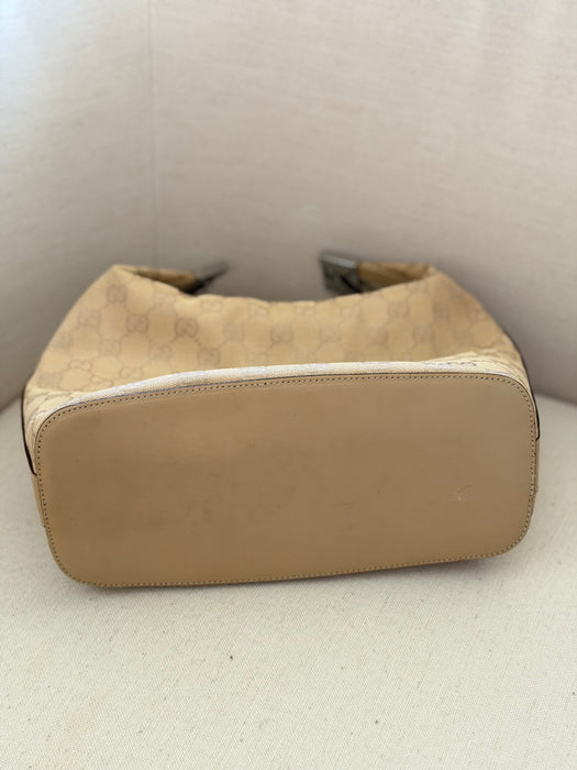 Gucci Beige GG Hobo