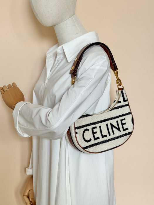 Celine Textile Medium Ava Shoulder Bag
