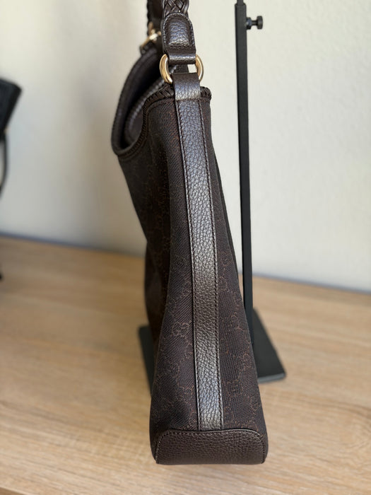 Gucci GG Denim Hobo