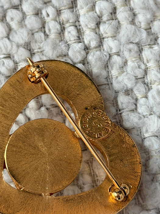 Celine heart brooch