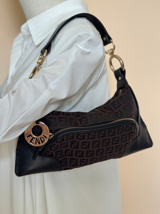 Fendi Zucchino Cuoio Chef Pocket Shoulder