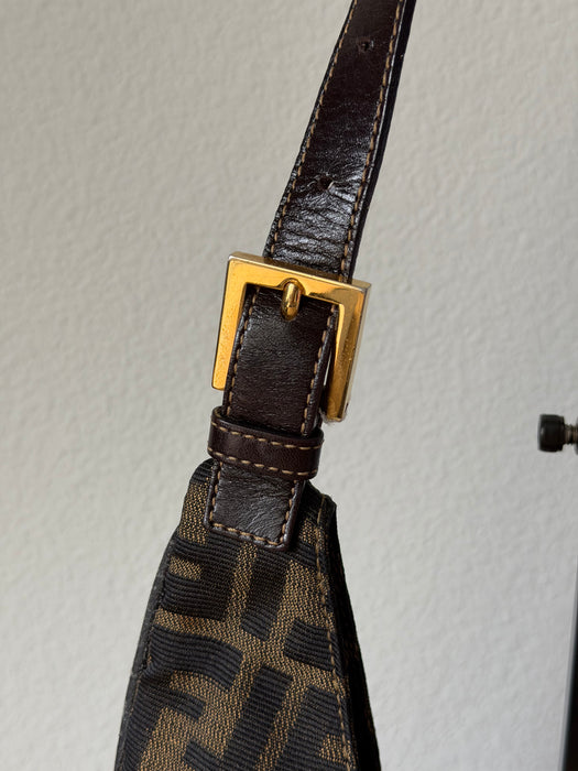 Fendi Crescent Zucca Hobo
